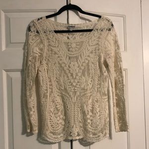 Lace 3/4 Shirt